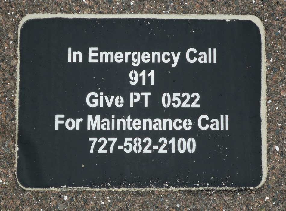 Pinellas Trail Emergency Markers | The Pinellas Trail